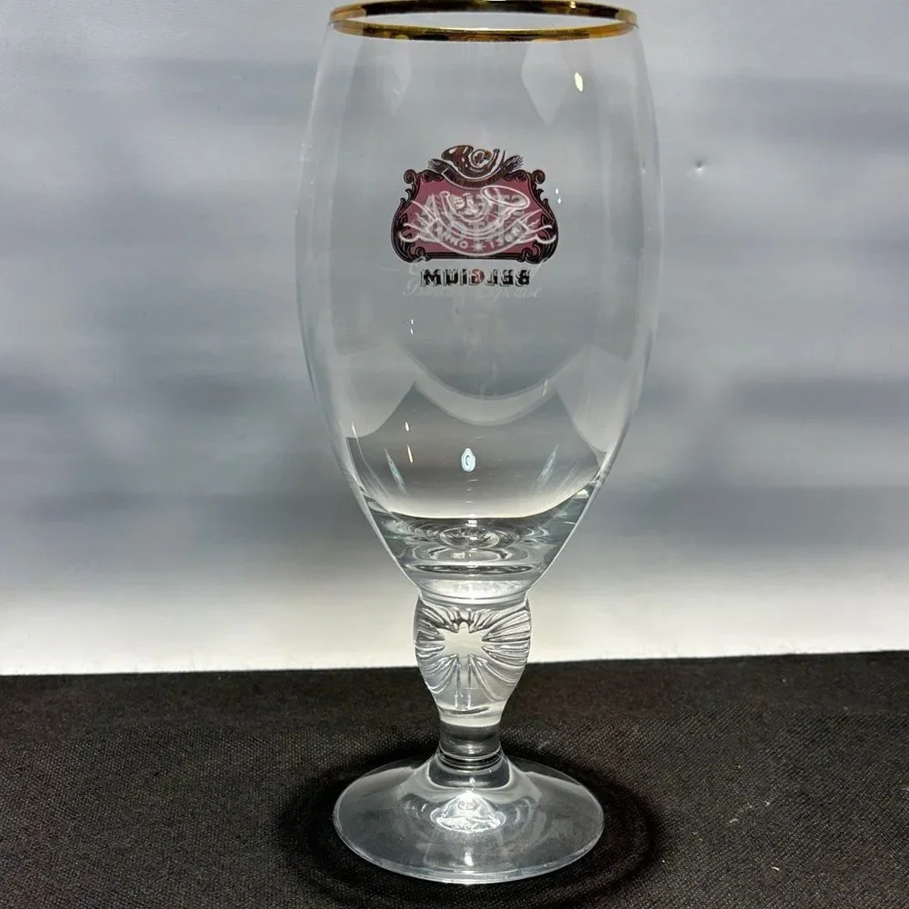 Stella Artois Glass with Gold Rim